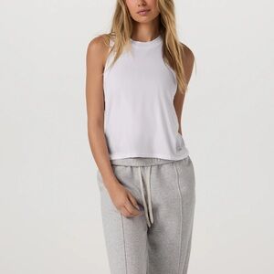 Vuori Energy Tank Top, white, size XS